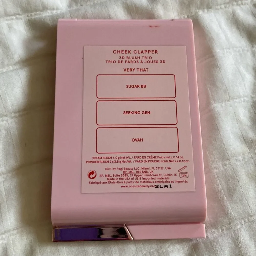 ONE/SIZE Cheek Clapper 3D Blush Trio Very That Cream & Powder Blush Palette